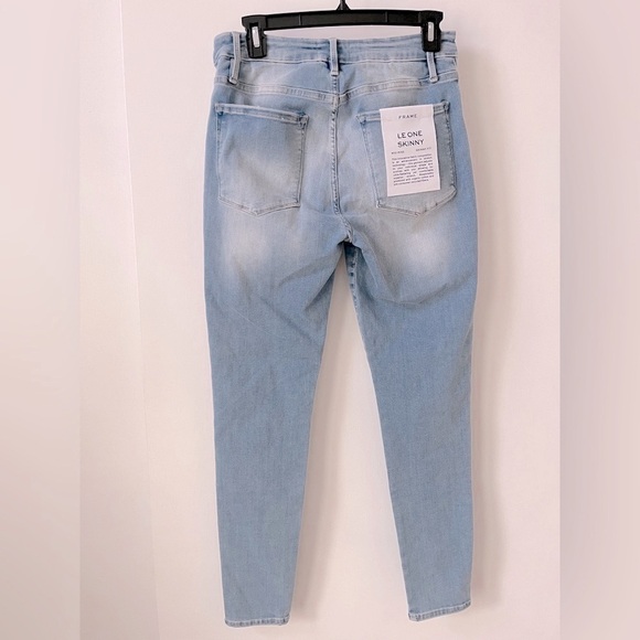 NWT Revolve Frame Le One Skinny Midrise Jeans in Caspio Size 2 (29-34) - Picture 7 of 16